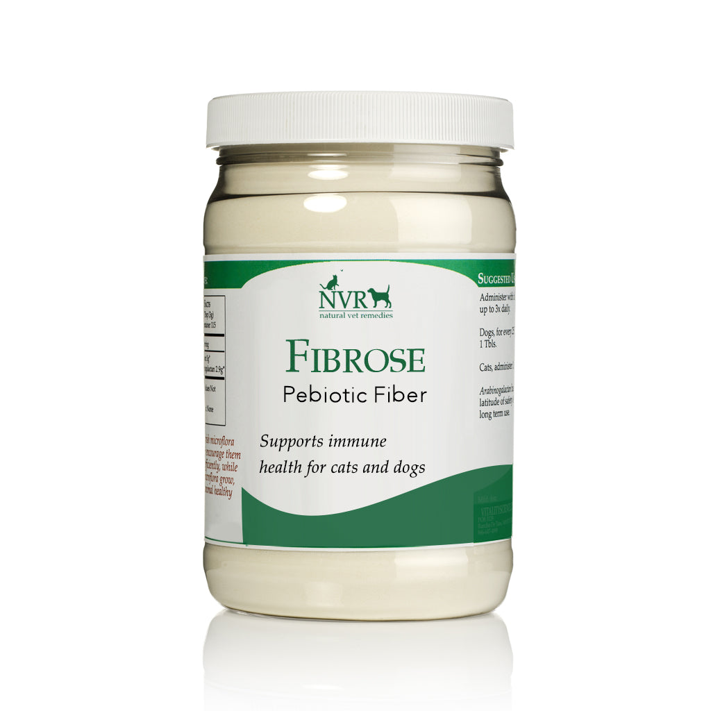 Natural Vet Remedies Fibrose Prebiotic Fiber Supplement Jar