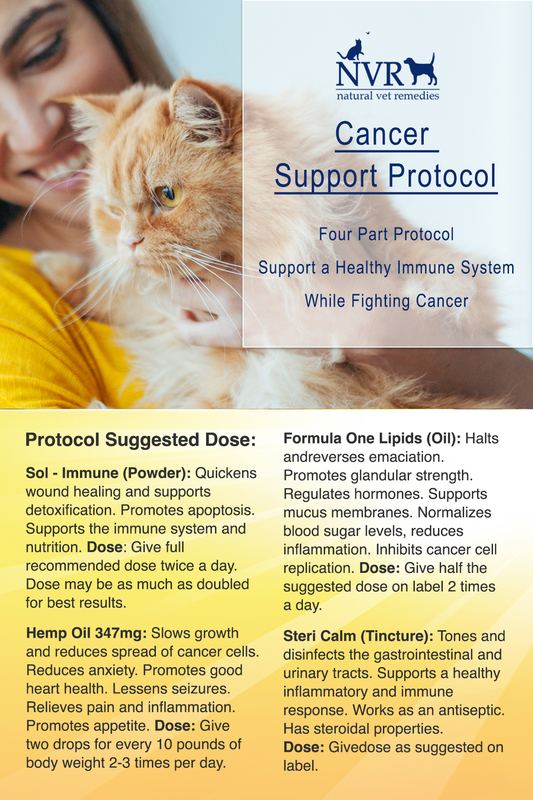 Natural Vet Remedies Cancer Support Protocol Information Sheet