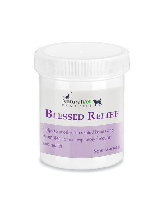 Natural Vet Remedies Blessed Relief Supplement Jar